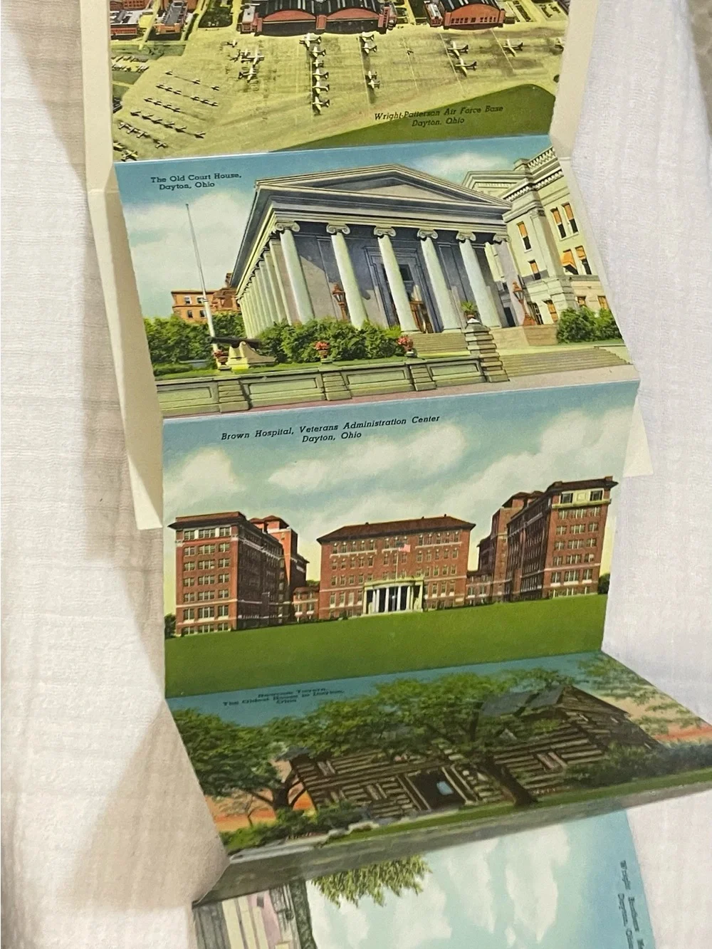 Vintage Greetings from Dayton Ohio Souvenir Postcard Folder